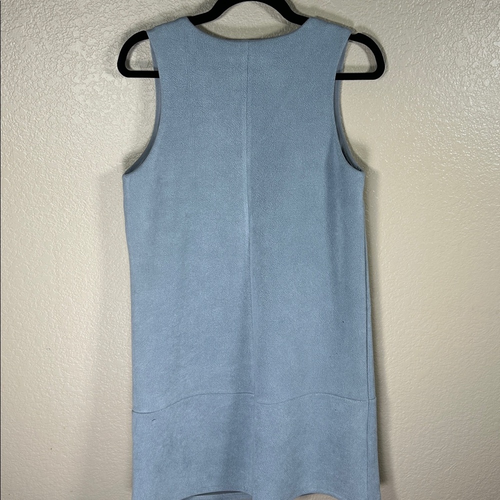 Elizabeth Taylor Light Blue V-Neck Mini Dress - Picture 4 of 4